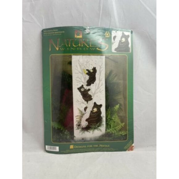 Honey Bears Cross Stitch Kit 5415 Designs for the Needle Nature's Window - Picture 1 of 6